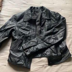 Female Black Leather Jacket